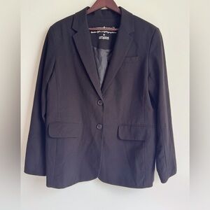 NORMA KAMALI Women’s Black Button Blazer Suit Jacket Plus Size 18 Officecore